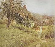 Helen Allingham,RWS South Country Cottage (mk46) Sweden oil painting artist